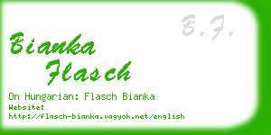 bianka flasch business card